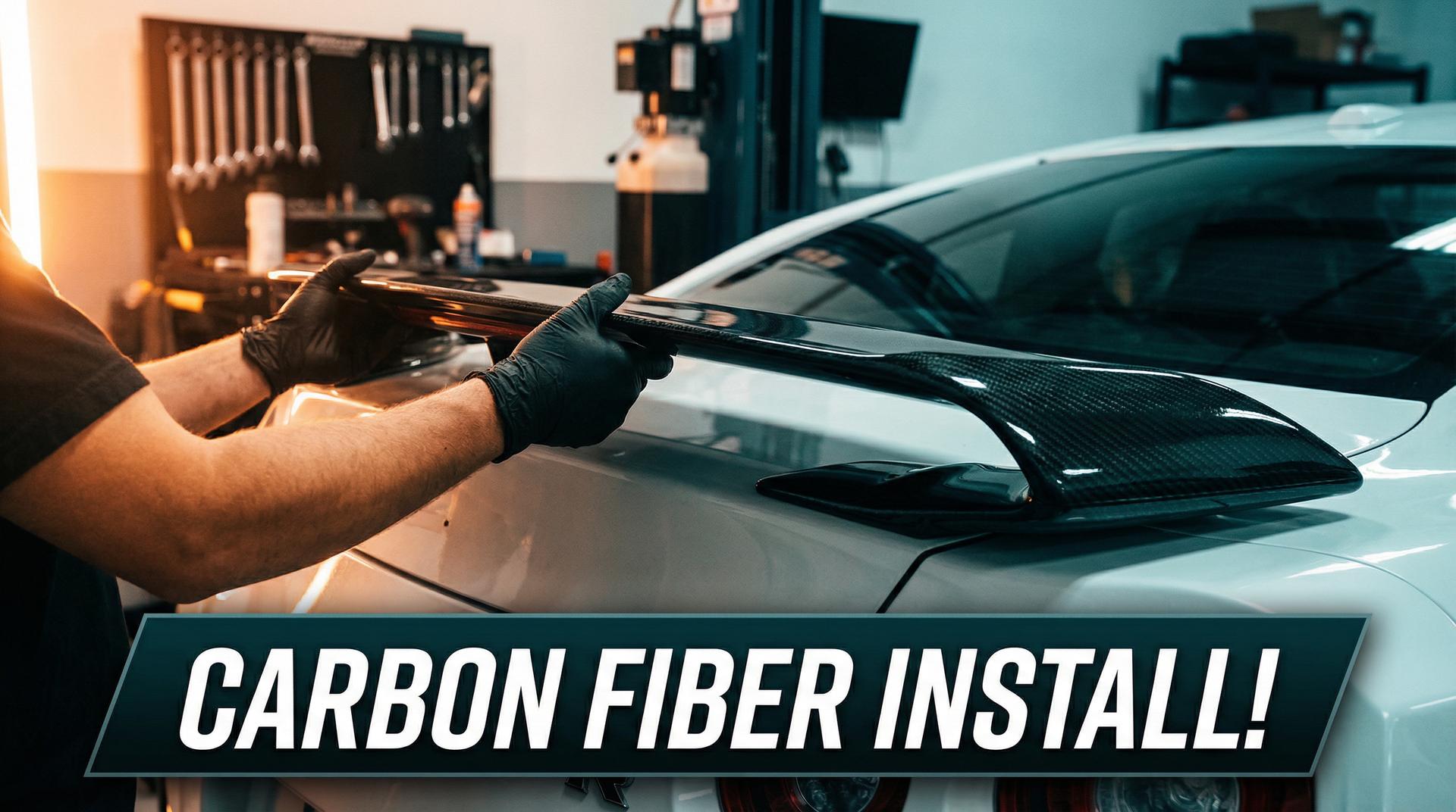 鉴黄师视频碳纤维尾翼改装视频教程